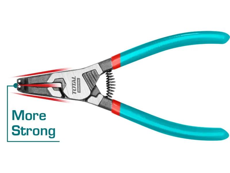 Kleště na pojistné kroužky zahnuté, 180mm, industrial