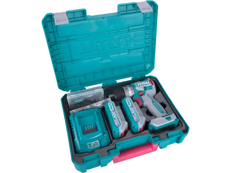 Vrtací šroubovák AKU s příklepem, brushless, 20V Li-ion (2x), industrial