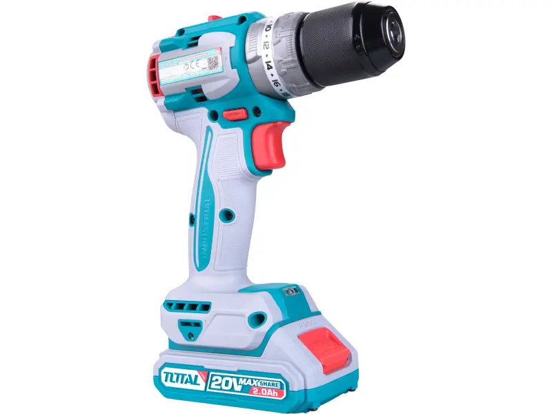 Vrtací šroubovák AKU s příklepem, brushless, 20V Li-ion (2x), industrial