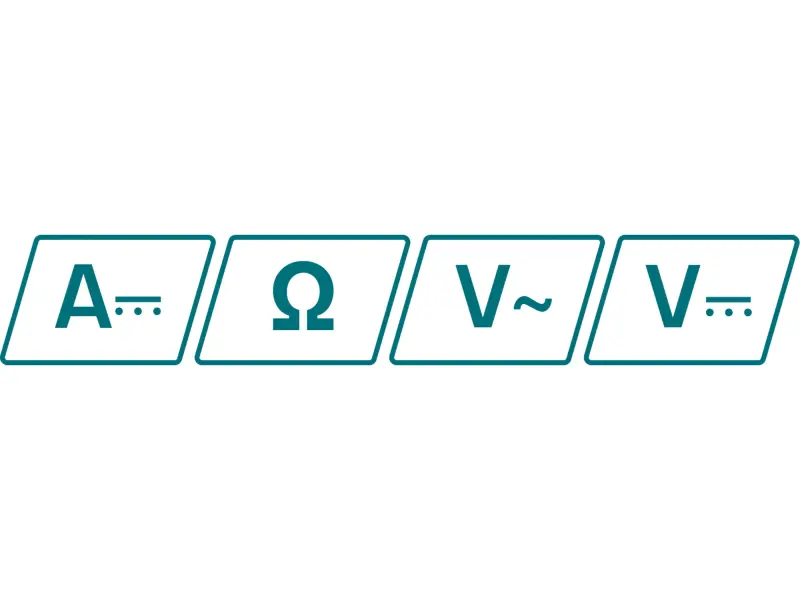 Sada digitálního multimetru, multimetru klešťového a zkoušečky AC napětí, Total