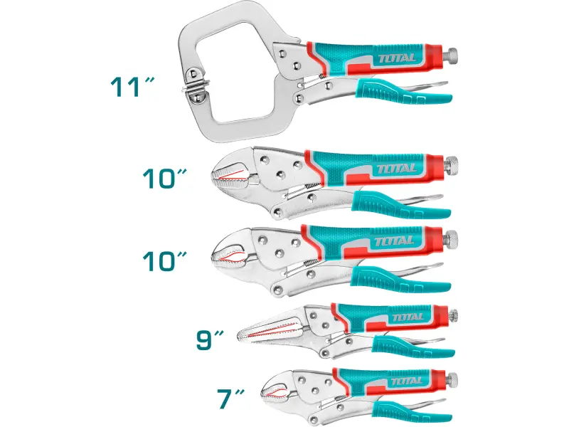 Kleště rychloupínací, sada 5ks