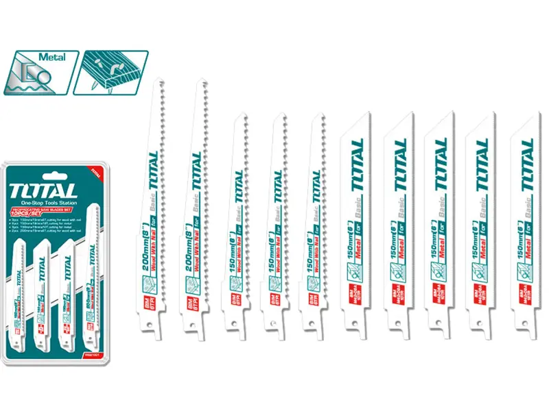 Sada řezacích plátků, 10ks, BiMetal