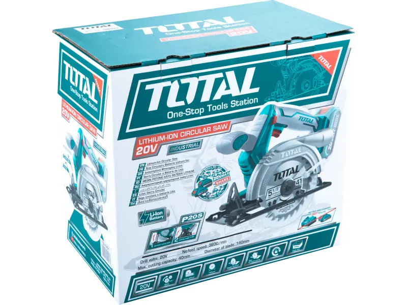 Pila kotoučová AKU, 140mm, 20V Li-ion, 2000mAh, bez baterie a nabíječky, industrial