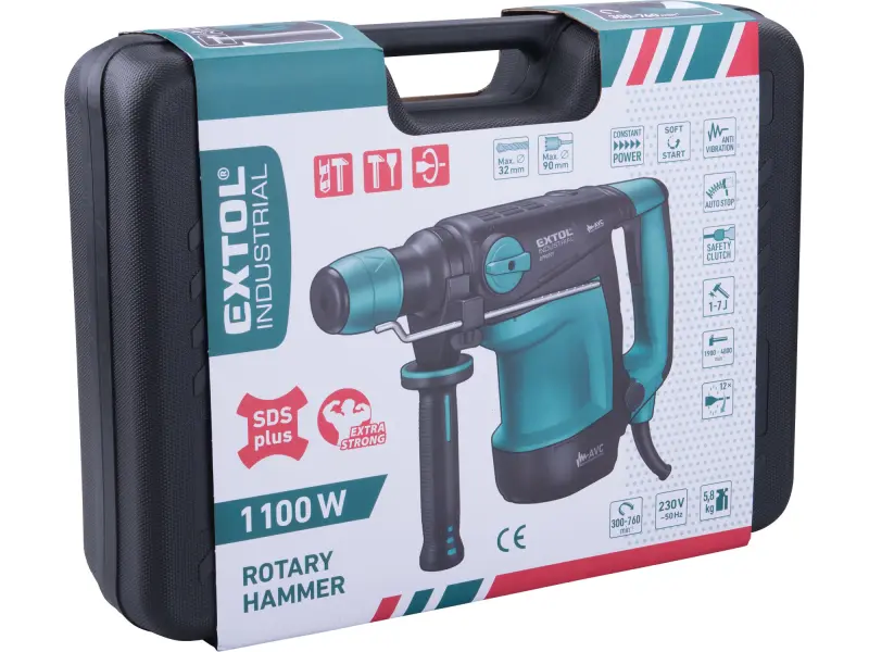 kladivo vrtací 8790201, antivibrační systém, SDS plus, 7J