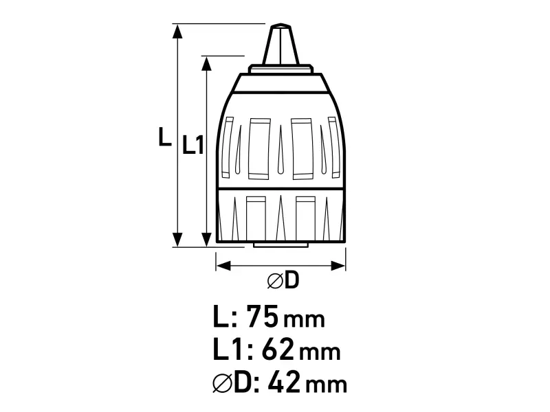 hlava rychloupínací sklíčidlová 8898004, 1,5-13mm