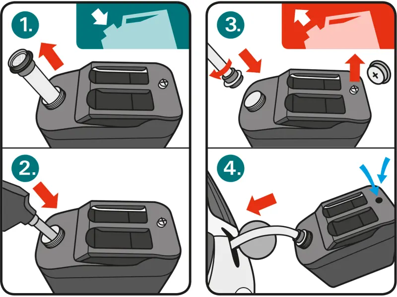 kanystr ocelový na benzín, 20L