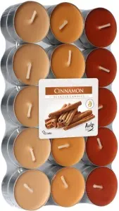 Bispol čajové vonné svíčky skořice, 30 ks