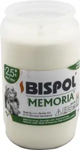 Bispol hřbitovní svíčka Memoria W03 olejová bílá, 160 g