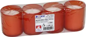 Bony Bedronka svíčka bez víčka, 4 ks