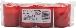 Bispol hřbitovní svíčka velká bez krytu, červená, balení 4 ks