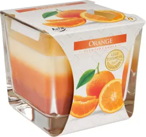 Bispol vonná svíčka tříbarevná pomeranč, 170 g