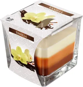 Bispol vonná svíčka tříbarevná vanilka, 170 g