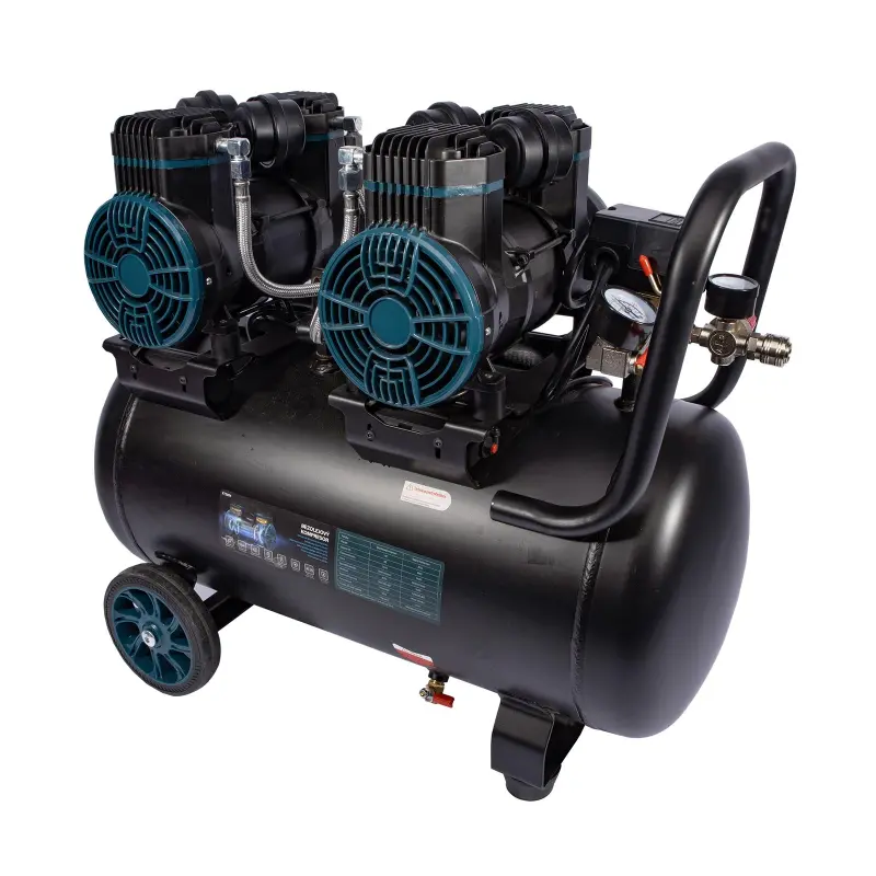 Kompresor bezolejový 2x1450 W, 50 l