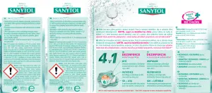 Sanytol tablety do myčky 4 v 1 s dezinfekcí, 40 ks