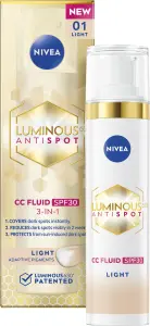 Nivea Luminous630 CC krém 3 v 1, světlý odstín, OF 30, 40 ml