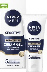 Nivea Men Sensitive krémový gel na citlivou pleť a strniště, 50 ml