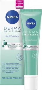 Nivea Derma Skin Clear Noční exfoliační pleťový peeling 40 ml