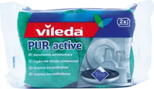 Vileda PUR active houbička na nádobí vysoká, 2 ks