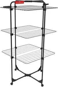 Vileda Mixer 3 Ultimate stojanový sušák na prádlo, sušící plocha 30 m, černý