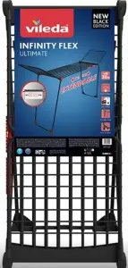 Vileda Infinity Flex sušák na prádlo, černý, 30 m