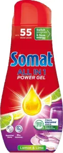 Somat gel do myčky All in 1 Lemon & Lime, 55 dávek, 990 ml