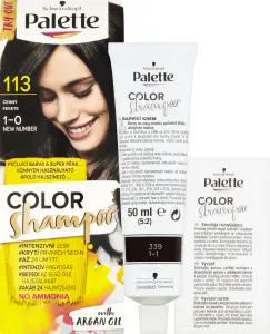 Schwarzkopf Palette Color Shampoo barva na vlasy 113 černá, 50 ml
