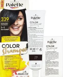 Schwarzkopf Palette Color Shampoo barva na vlasy 339 modročerná, 50 ml