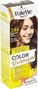 Schwarzkopf Palette Color Shampoo barva na vlasy 244 čokoládově hnědá, 50 ml