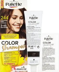 Schwarzkopf Palette Color Shampoo barva na vlasy 244 čokoládově hnědá, 50 ml