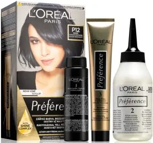 Loreal Paris Préférence barva na vlasy P12 Seoul Intenzivně černomodrá