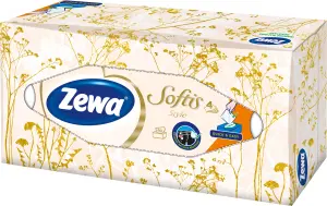 Zewa Softis Style Box 4vrstvé papírové kapesníky, 80 ks