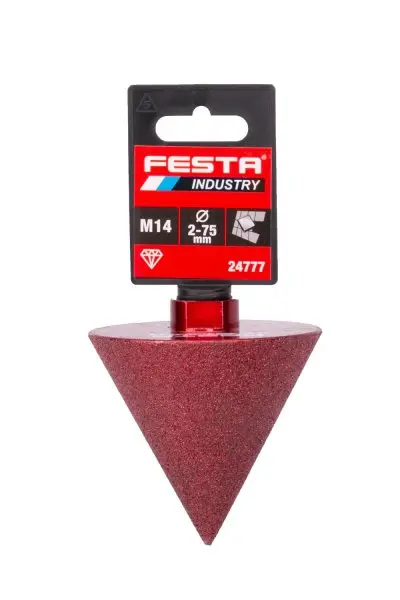 Korunka diamantová brusná FESTA INDUSTRY kužel 2-75mm M14