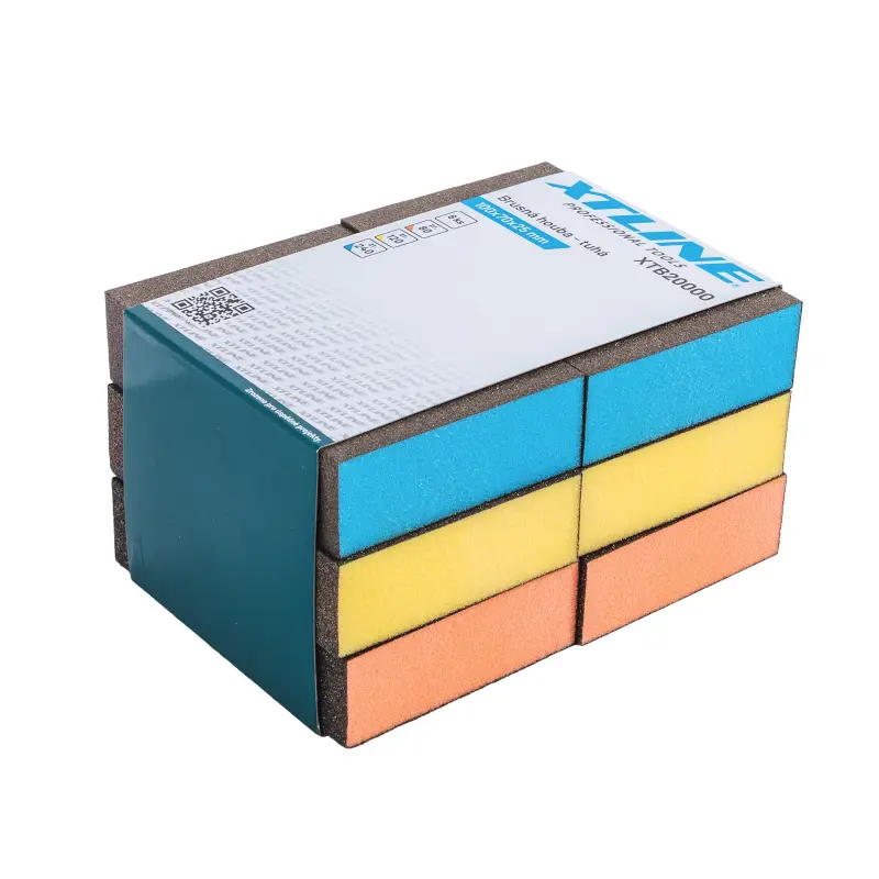 Brusná houba tuhá 1bal/6ks | 100x70x25 mm, zr. 80/120/240