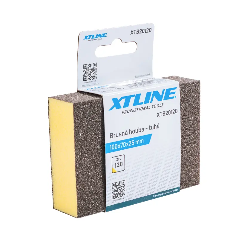 Brusná houba tuhá | 100x70x25 mm, zr. 120