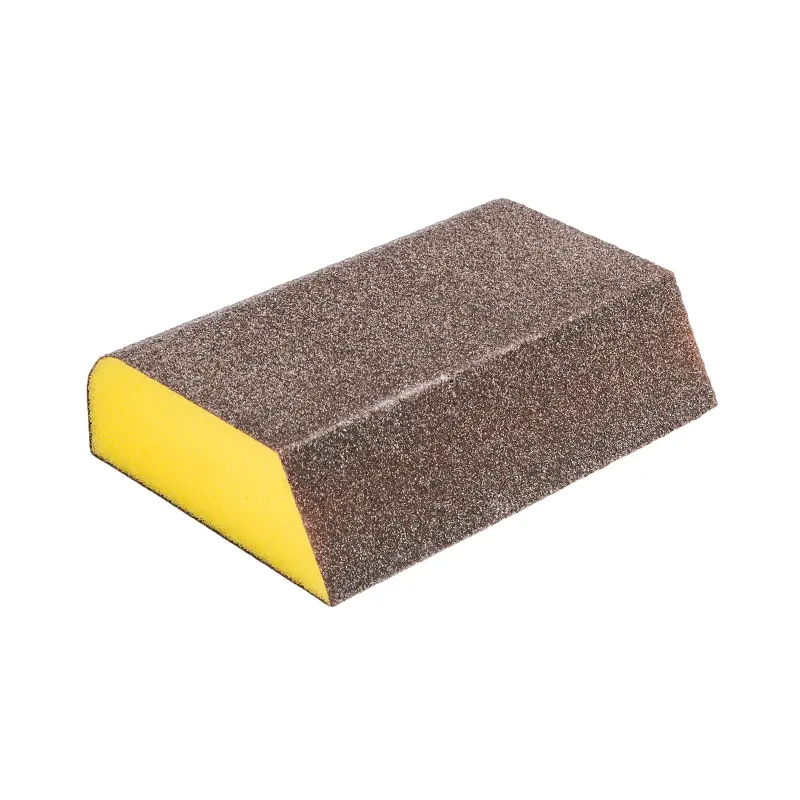 Brusná houba tuhá zkosená | 100x70x25 mm, zr. 120