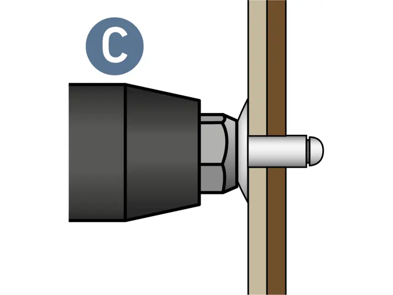 pistole nýtovací aku SHARE20V, BRUSHLESS, bez baterie a nabíječky