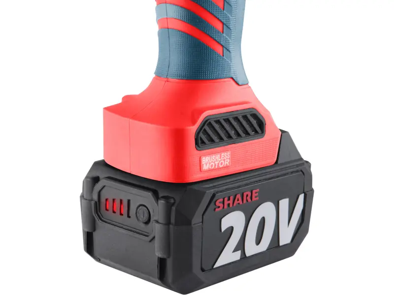 Bruska úhlová aku SHARE20V, 125 mm, BRUSHLESS, 4 Ah