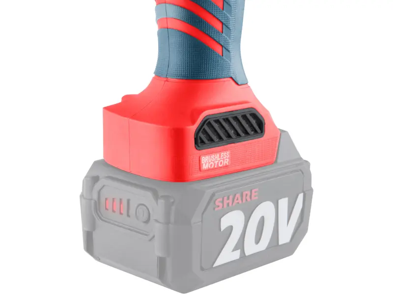 Bruska úhlová aku SHARE20V, 125 mm, BRUSHLESS, bez baterie a nabíječky