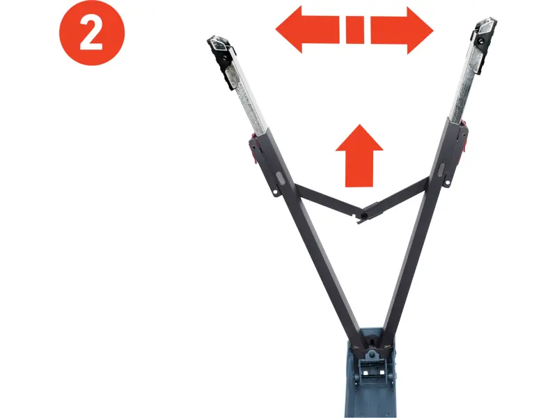 Koza stavební skládací 1kus, nosnost 550 kg, výška 60-85 cm