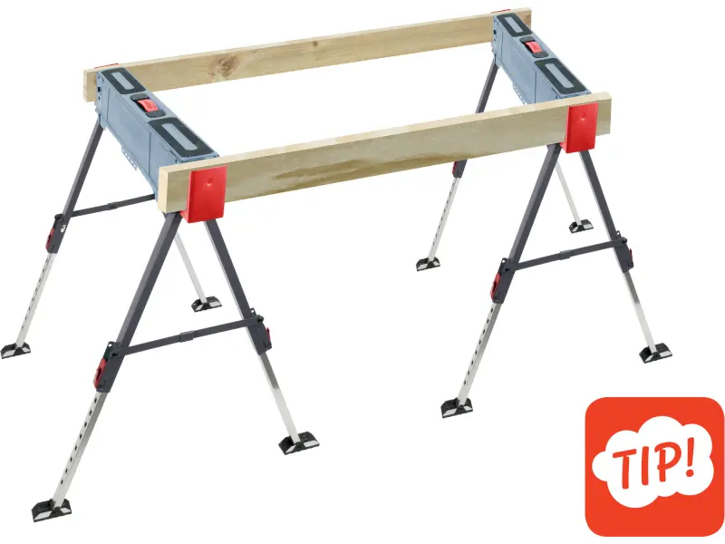 Koza stavební skládací 1kus, nosnost 550 kg, výška 60-85 cm