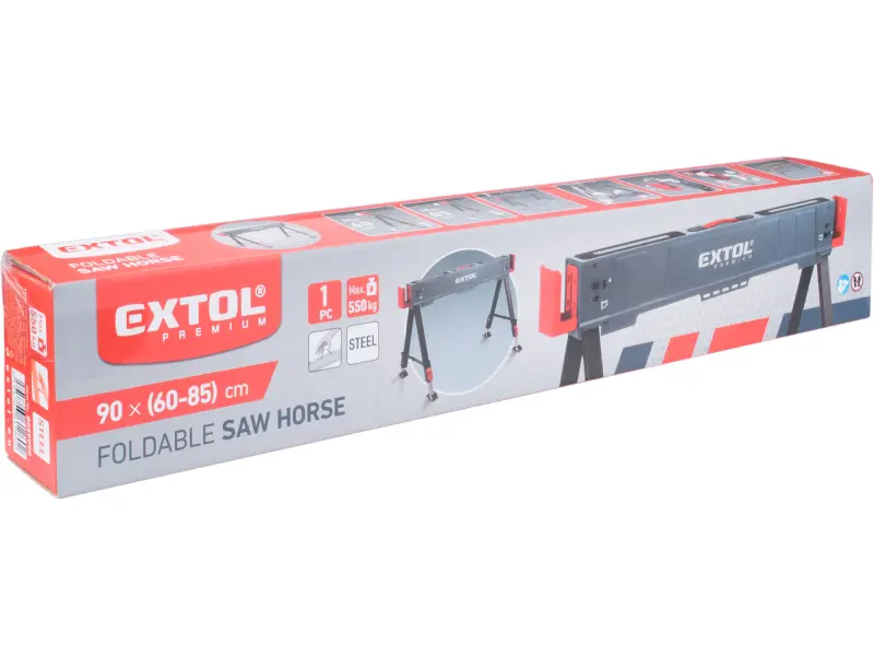 Koza stavební skládací 1kus, nosnost 550 kg, výška 60-85 cm