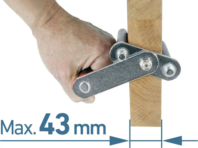 Nosič desek kovový, sada 2 ks, nosnost až 80 kg/pár