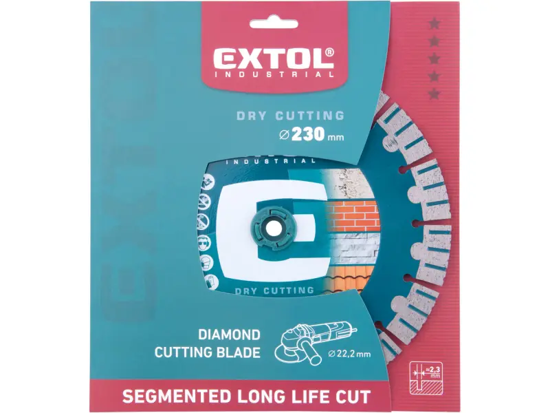 Kotouč diamantový řezný segmentový Long Life Cut, suché řezání, O 230x22,2x2,3 mm
