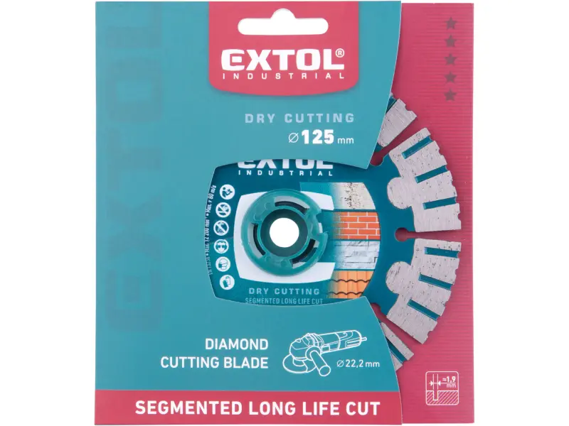 Kotouč diamantový řezný segmentový Long Life Cut, suché řezání, O 125x22,2x1,9 mm