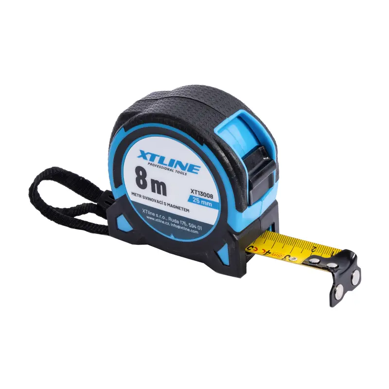 XTLINE Metr svinovací s magnetem | 8m x 25 mm