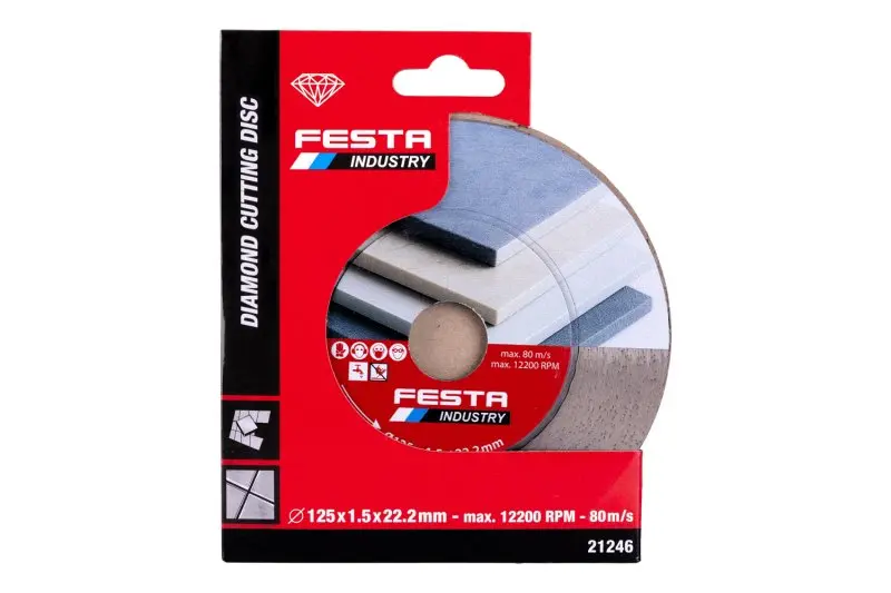 Kotouč diamantový FESTA INDUSTRY řezný segmentový 125x1,5x22,2 mm