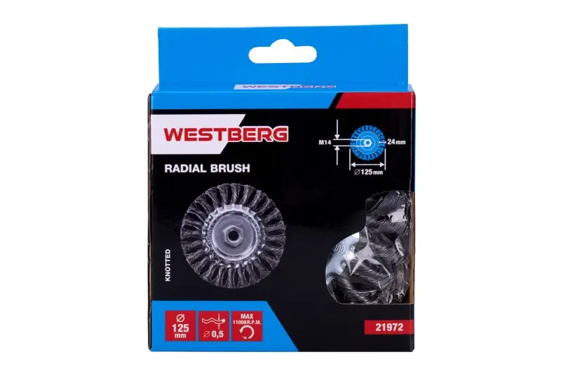 Kartáč rotační radiální copy WESTBERG 125mm M14