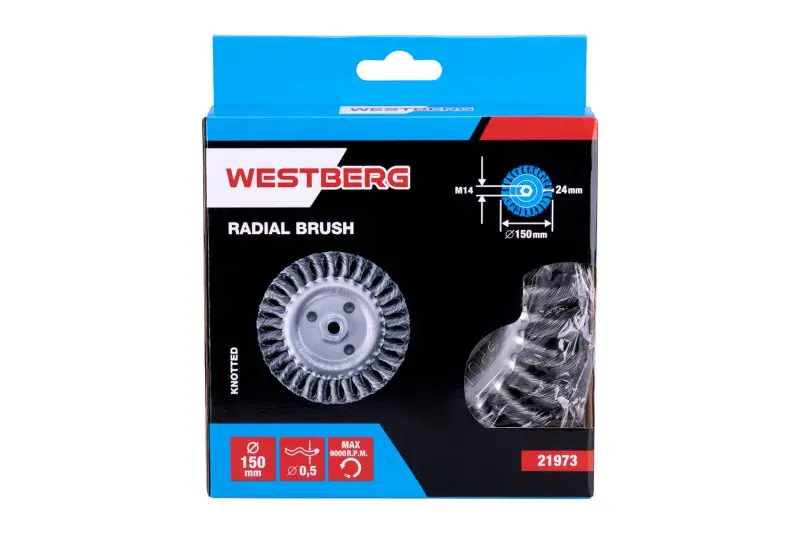 Kartáč rotační radiální copy WESTBERG 150mm M14