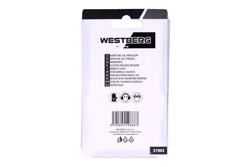 Kartáč rotační radiální vlnitý. WESTBERG 75mm stopka