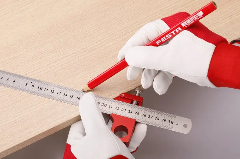 Měřítko FESTA nerezové 300mm s magnetickým posuvným dorazem s uhly 90°/45°